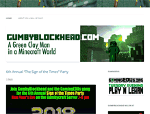 Tablet Screenshot of gumbyblockhead.com